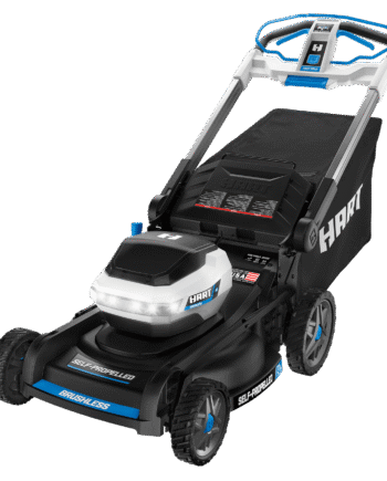 HART 40-Volt 21-inch Supercharge 3-in-1 Self-Propelled Mower Kit, (2) 6.0Ah Lithium-Ion Batteries