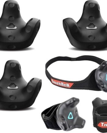 HTC 3 Pack VR VIVE Tracker (3.0) with Rebuff Reality TrackBelt 2 TrackStraps