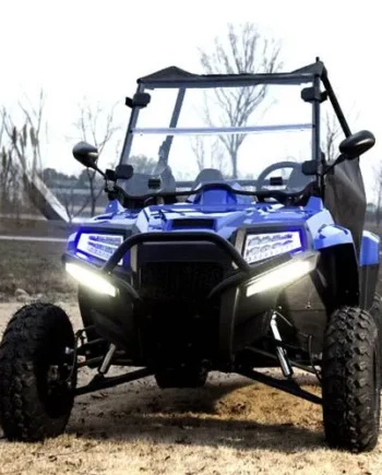 200cc Highlander UTV Fuel Injected Utility Vehicle Gas Golf Cart Alternate Fully Loaded – YK200U – BLUE