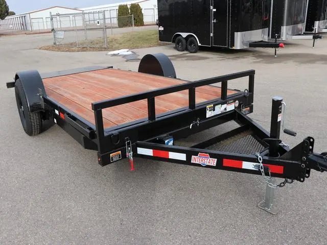 7 X 16 Interstate Full Bed Single Axle Tilt 7K Trailer