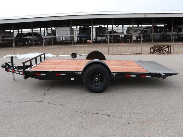 7 X 16 Interstate Full Bed Single Axle Tilt 7K Trailer