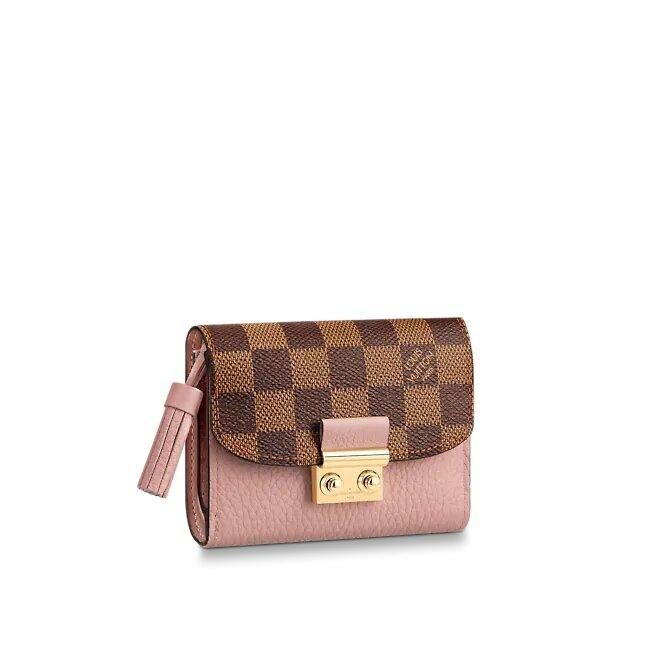 Louis Vuitton CROISETTE COMPACT WALLET Magnolia Pink