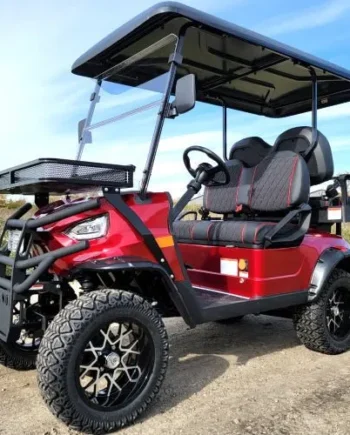 48V Electric Golf Cart 4 Seater Lifted Renegade Edition Utility Golf UTV – Red