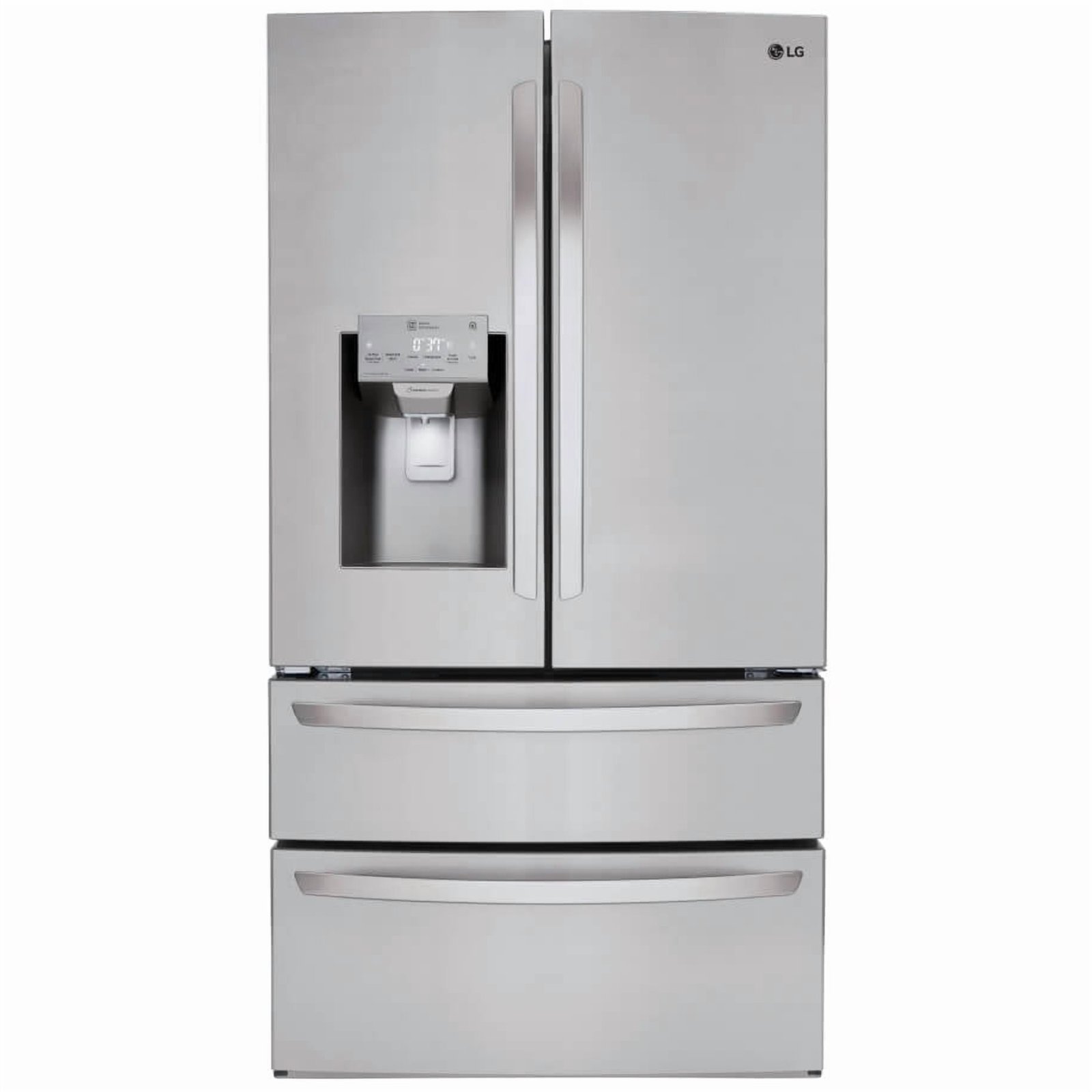 LG 28 Cu. ft. Smart Wi-Fi Enabled French Door Refrigerator, Stainless Steel (LMXS28626S)