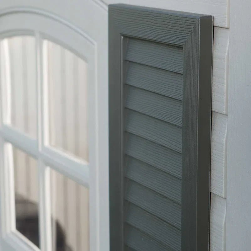 Lifetime 60079 Outdoor Storage Dual Entry Shed, 15 x 8 ft, Desert Sand (B00CTVQ6UG)