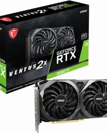 MSI NVIDIA GeForce RTX 3060 Ti Graphic Card – 8 GB GDDR6 – 1.70 GHz Boost Clock – 256 bit Bus Width – PCI Express 4.0 – DisplayPort – HDMI