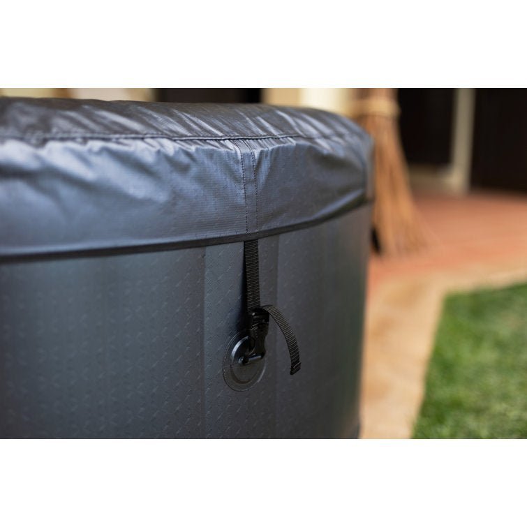 Mspa, Carlton, Muse Series, Self-Inflatable Hot Tub & Spa, Hydromessage Jets & Air Bubble System, Round – 4 Persons