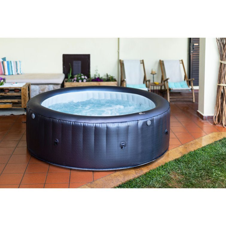 Mspa, Carlton, Muse Series, Self-Inflatable Hot Tub & Spa, Hydromessage Jets & Air Bubble System, Round – 4 Persons