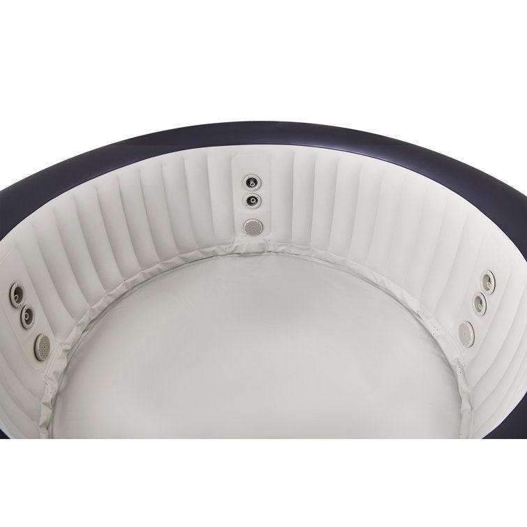 Mspa, Carlton, Muse Series, Self-Inflatable Hot Tub & Spa, Hydromessage Jets & Air Bubble System, Round – 4 Persons
