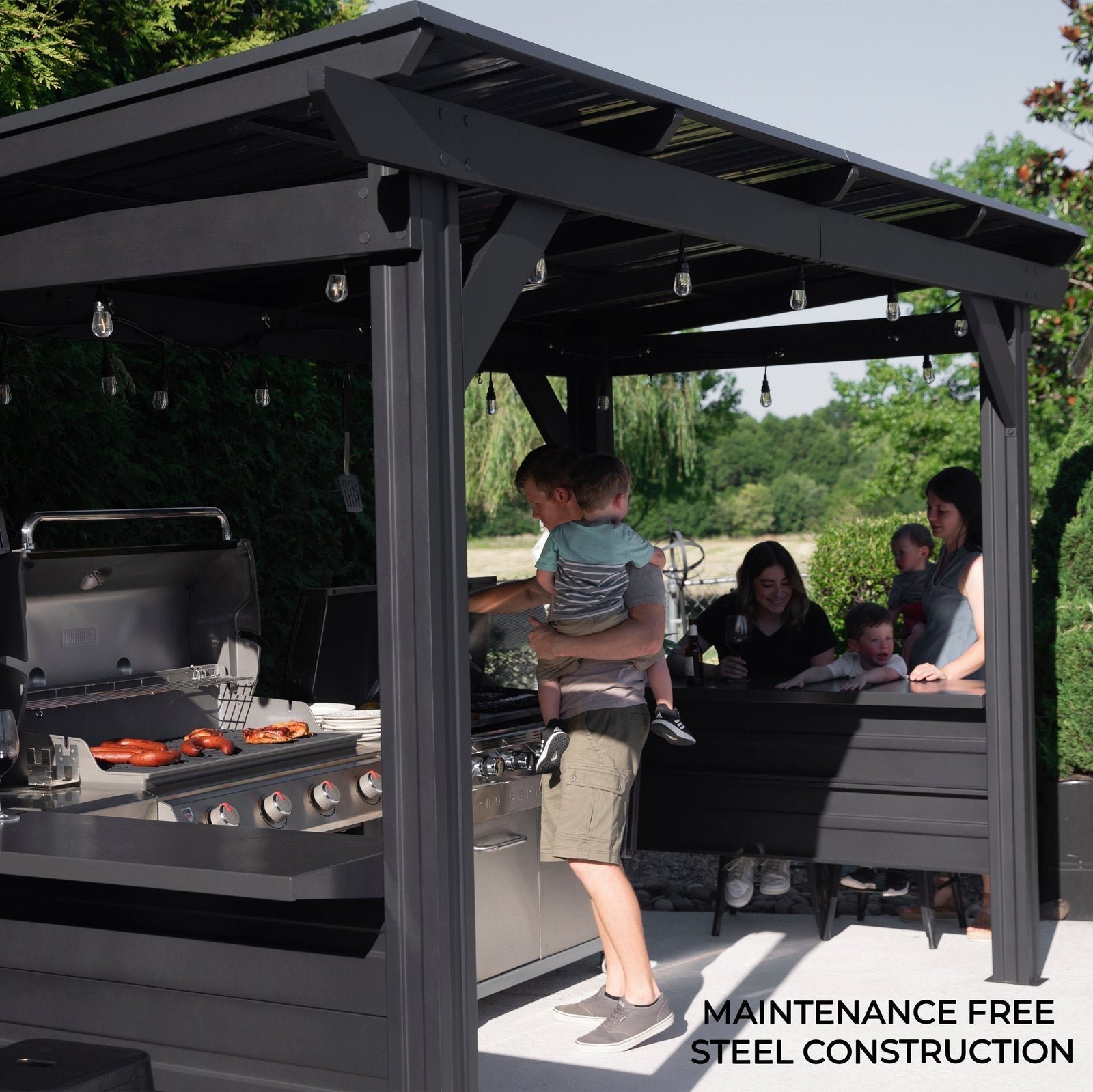 Rockport XL Steel Grill Gazebo