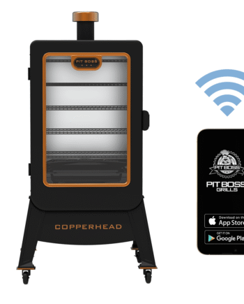 Pit Boss 1300 Connected Pellet Smoker Copperhead – Onyx Edition with Wi-Fi®