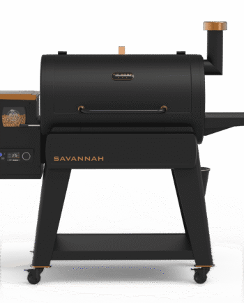 Pit Boss Pellet Smoker, Savannah 1500 Square Inch Wood Fired Pellet Grill, Onyx Series
