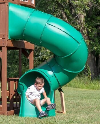 Spiral Right Exit Tube Slide for 5 Foot Decks