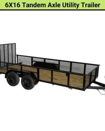 Triple Crown 6X16 Tandem Axle Utility Trailer | U6X16T15O