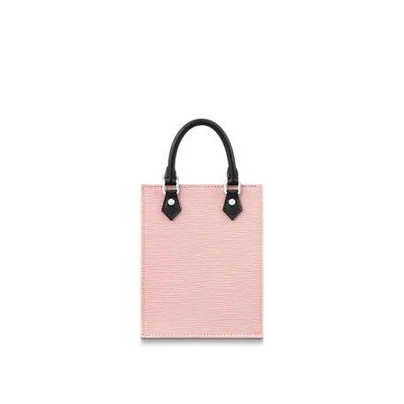 Louis Vuitton PETIT SAC PLAT Bag Rose Ballerine Pink