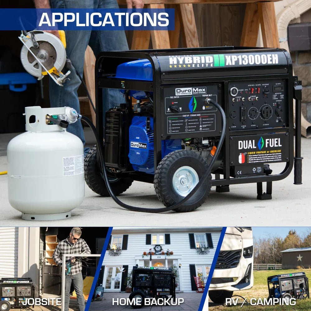 DuroMax 13,000 Watt Dual Fuel Portable Generator XP13000EH
