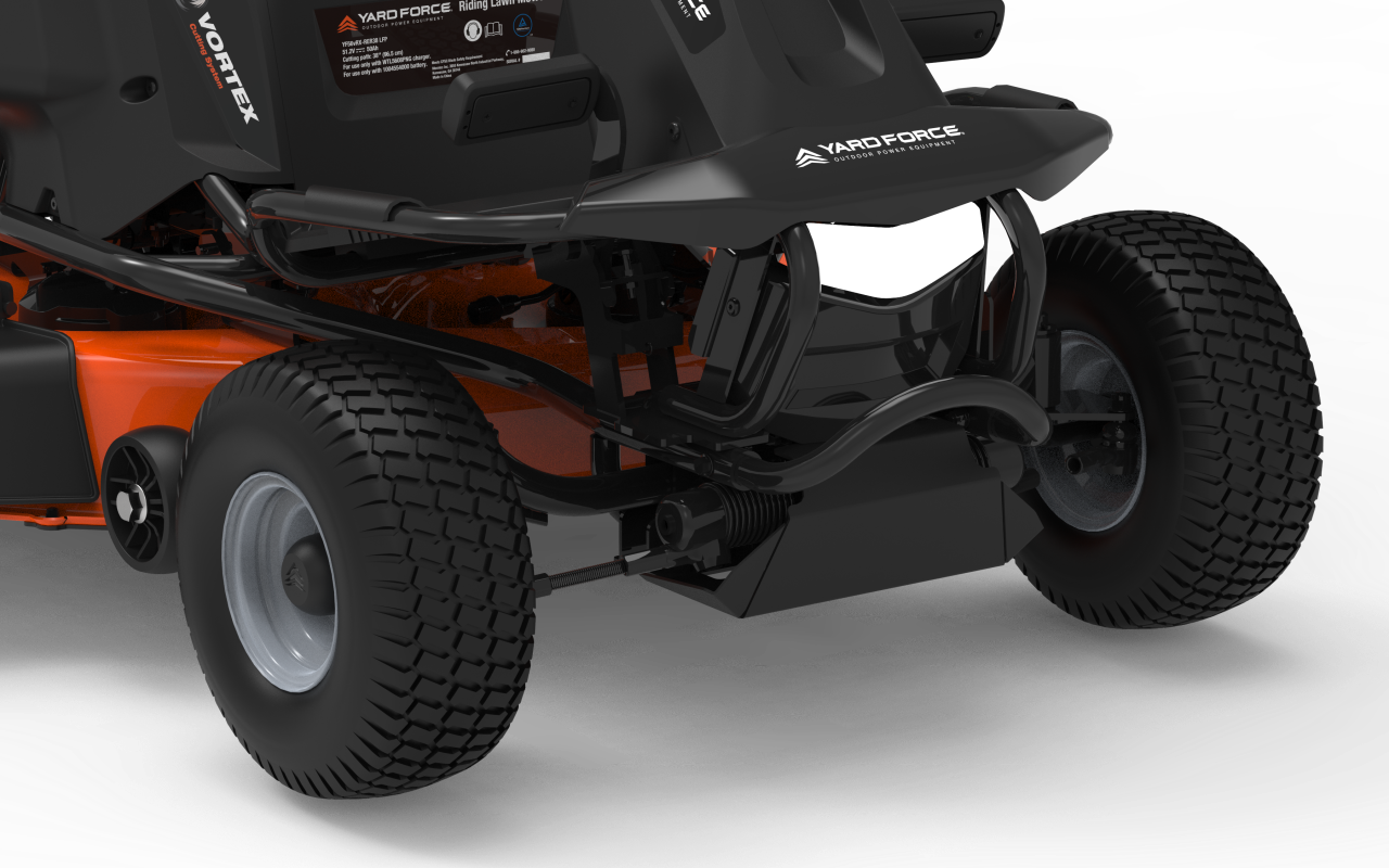 Yard Force Riding Lawn Mower 38″ 56V LFP Battery-Powered YF56VRX New