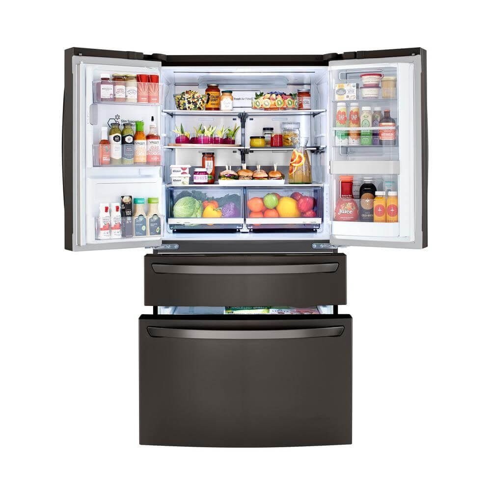 Lg 30 cu. ft. 36 Inch Wide French Door Refrigerator - Stainless Steel