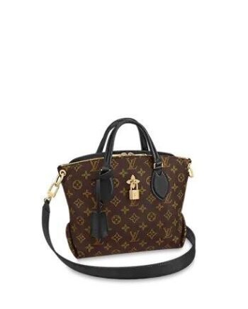 Louis Vuitton FLOWER ZIPPED TOTE PM Black