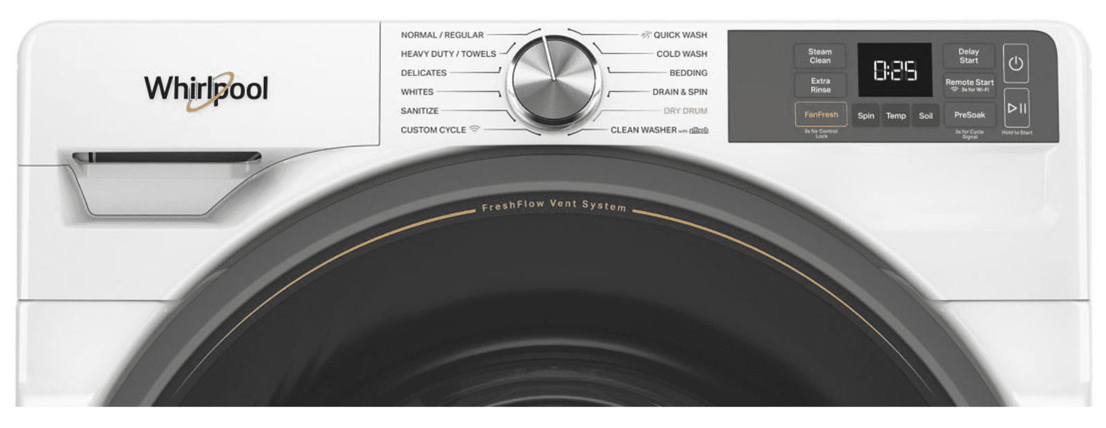 Whirlpool WFW5720RW 4.5 cu. ft. Smart Front Load Washer FreshFlow Vent System