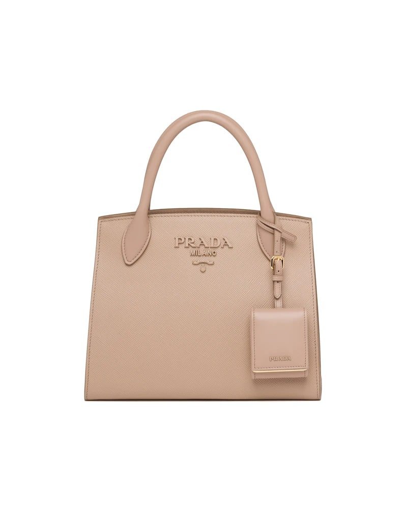 Medium Saffiano leather Prada Monochrome bag