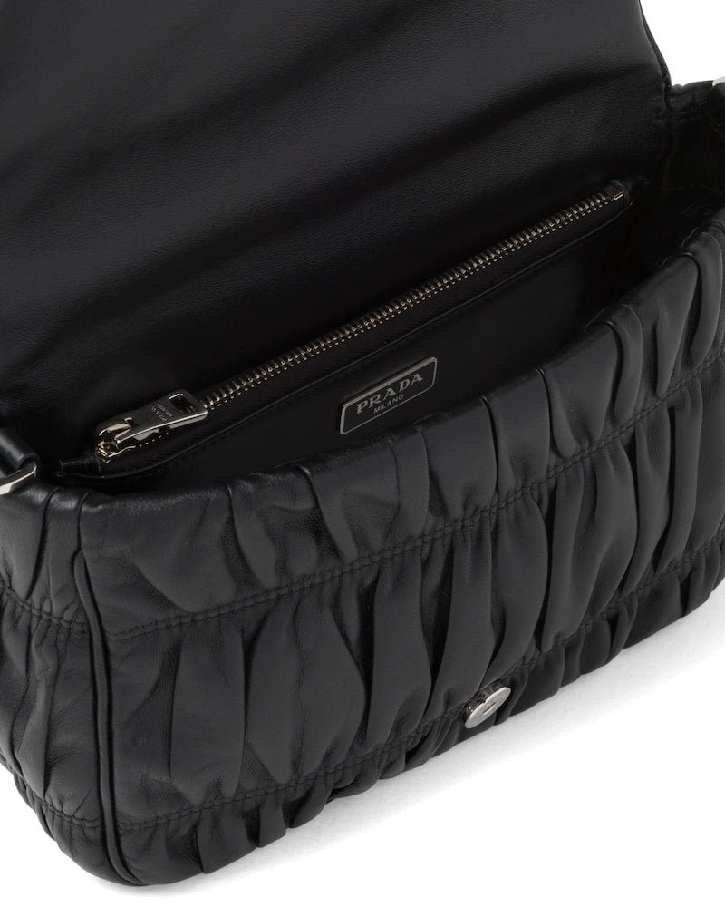 Gaufré Nappa Leather Shoulder Bag