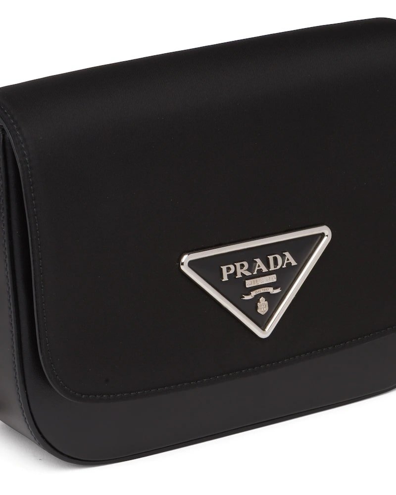 Nylon and Leather Prada Identity Shoulder Bag