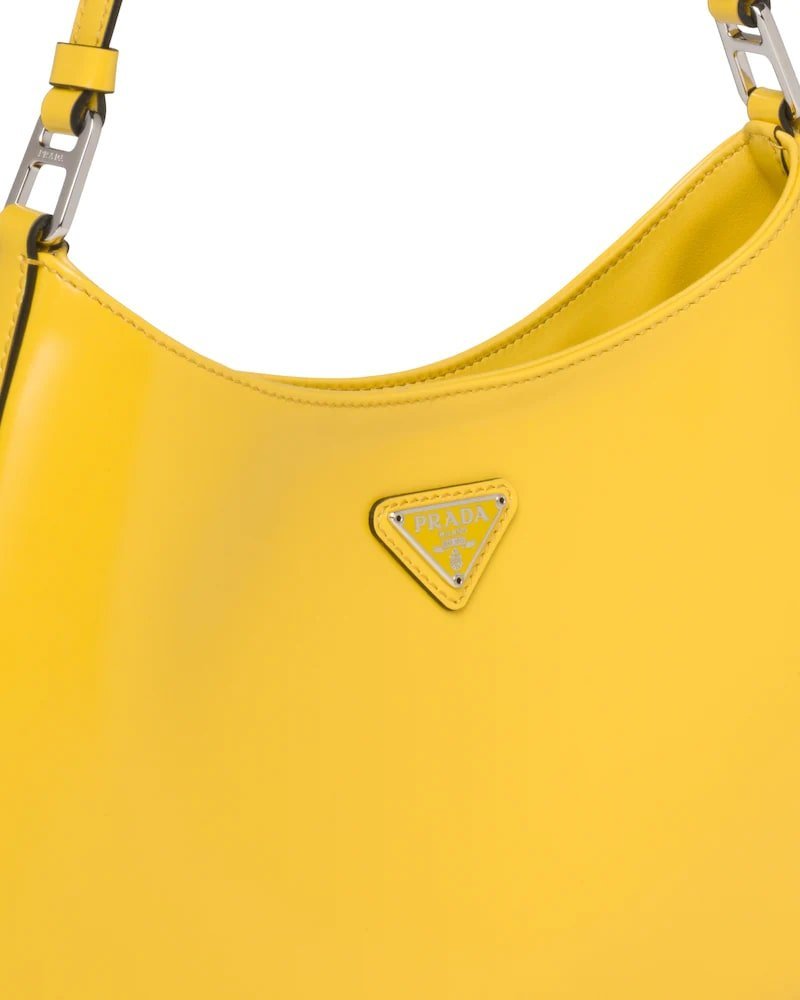 Prada Cleo Brushed Leather Shoulder Bag