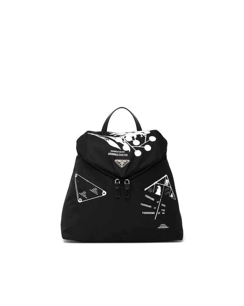 Prada Signaux Printed Nylon Backpack