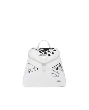 Prada Signaux Printed Nylon Backpack