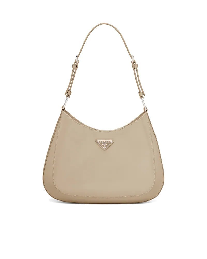 Prada Cleo Brushed Leather Shoulder Bag