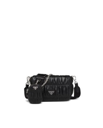 Gaufré Nappa Leather Shoulder Bag