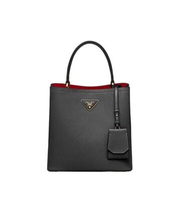 Medium Saffiano Leather Prada Panier Bag