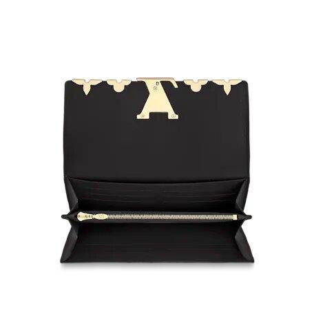 Louis Vuitton CAPUCINES WALLET Black