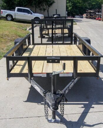 5x12 Powder Coated Dovetail Utility Trailer 3500lb Axle