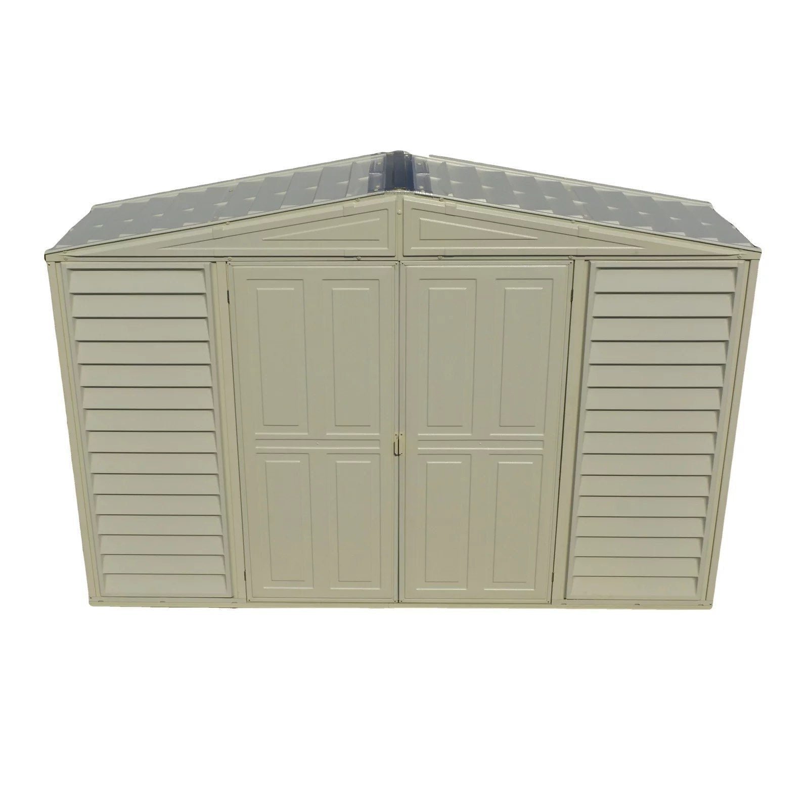 DuraMax 10.5ft x 2.75ft SidePro Vinyl Shed with Foundation Kit