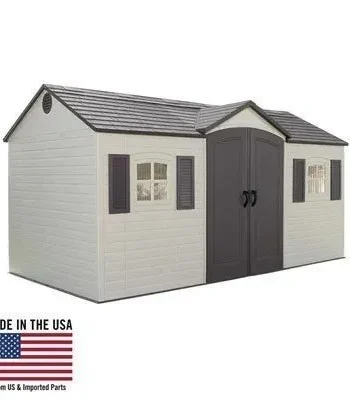 Lifetime Storage Shed: lifetime Garden Building Shed – 15′ X 8′ – Gray