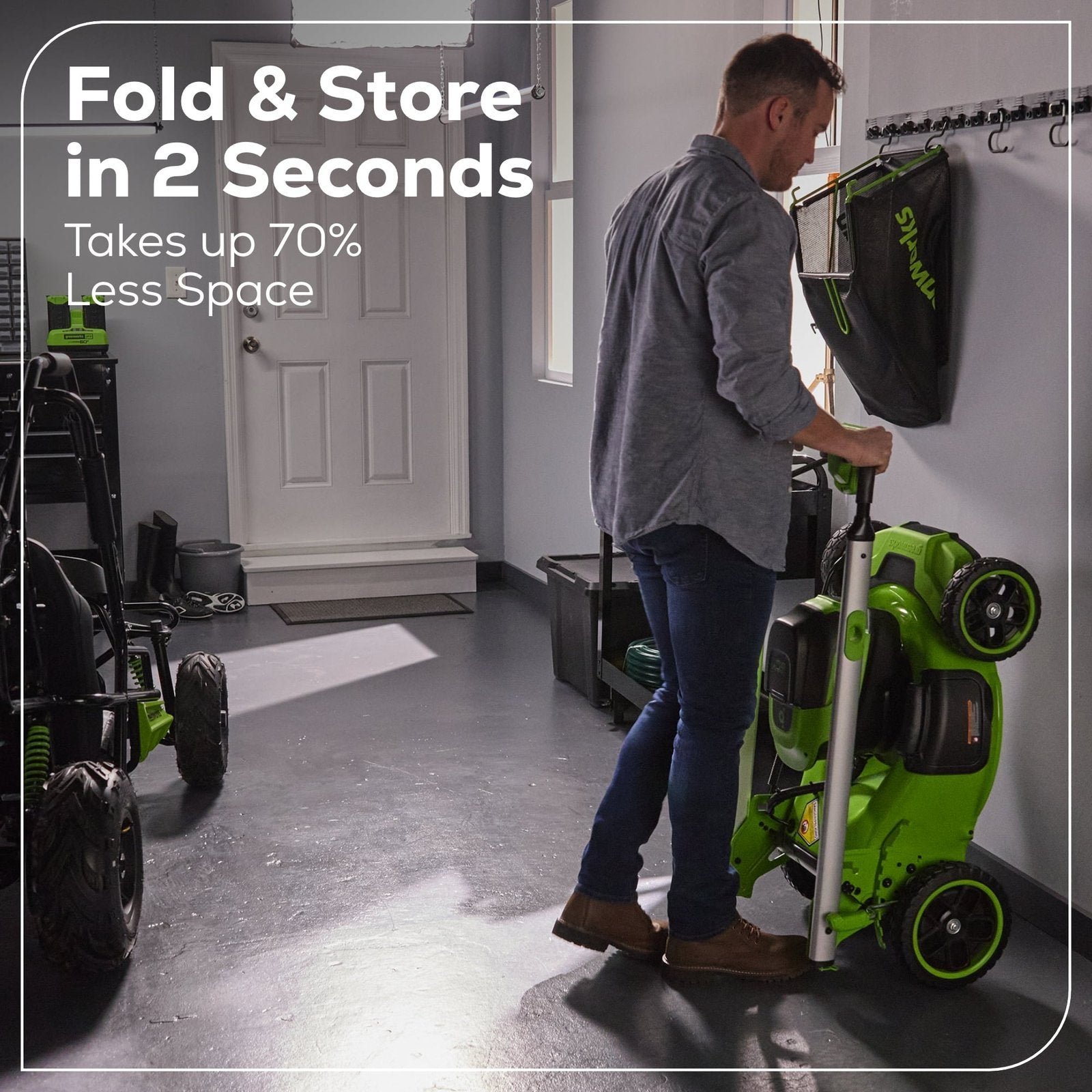 Greenworks 60V 21″ Self Propelled Lawn Mower with (1) 8.0 Ah Battery & Rapid Charger 2546402