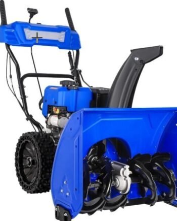 BILT HARD 24″ Self-Propelled Gas Snow Blower, 209cc Engine, Electric Start, LED Headlight