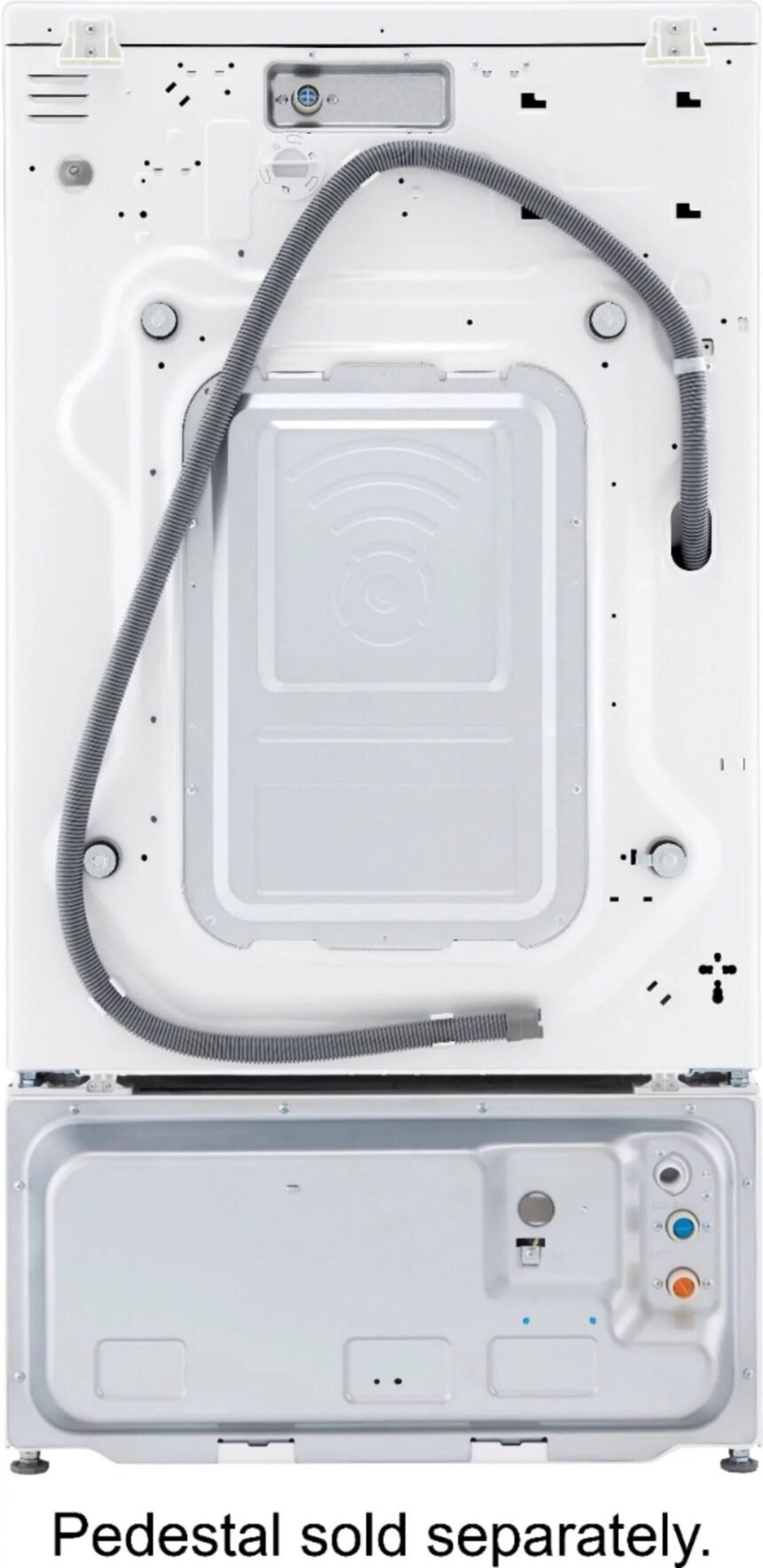 LG – 5.0 Cu. Ft. High-Efficiency Stackable Smart Front Load Washer with Steam and Built-In Intelligence – White