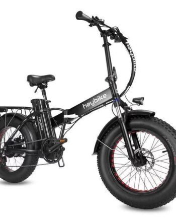 Heybike Mars Electric Bike Foldable 20 X 4.0 Fat Tire Electric Bicycle with 500W Motor 48V 12.5AH Removable Battery Shimano 7-Speed and Dual Shock