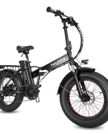 Heybike Mars Electric Bike Foldable 20 X 4.0 Fat Tire Electric Bicycle with 500W Motor 48V 12.5AH Removable Battery Shimano 7-Speed and Dual Shock
