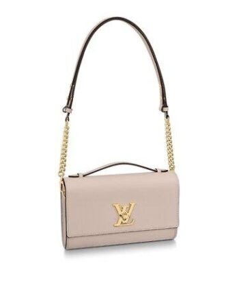 Louis Vuitton LOCKME CLUTCH Greige