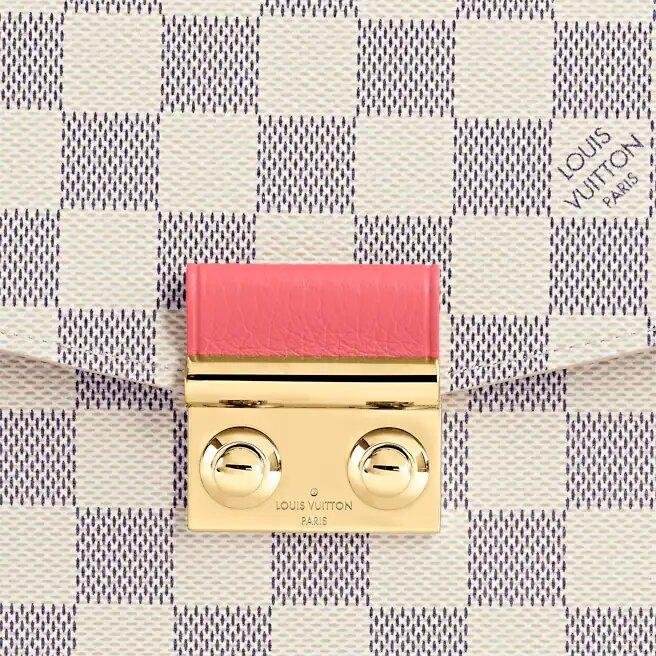 Louis Vuitton CROISETTE CHAIN WALLET Rose Papaye Pink