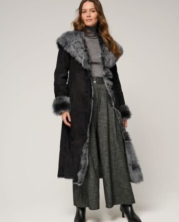 Dakota Hooded Toscana Sheepskin Coat