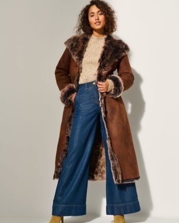 Dakota Hooded Toscana Sheepskin Coat