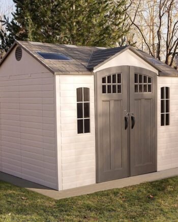 Lifetime 10ft x 8ft Outdoor Storage Shed with Carriage Doors