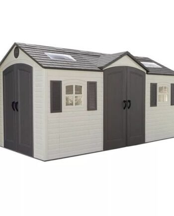 Lifetime 15′ x 8′ Dual-Entry Outdoor Storage Shed