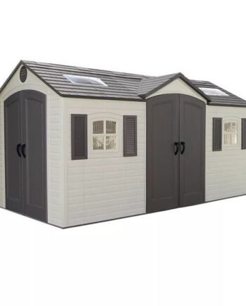 Lifetime 15′ x 8′ Dual-Entry Outdoor Storage Shed
