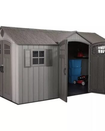 Lifetime 15′ x 8′ Rough Cut Dual-Entry Outdoor Storage Shed
